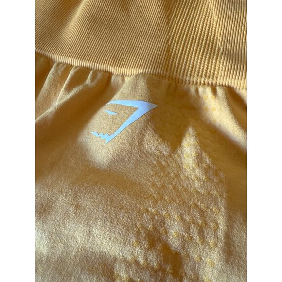 Gymshark Ladies Womens Small Gold Seamless Workout Shorts - Picture 3 of 13